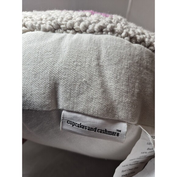 New Cupcakes And Cashmere Hippie Halloween Flower Ghost Round Throw Pillow - Picture 4 of 5